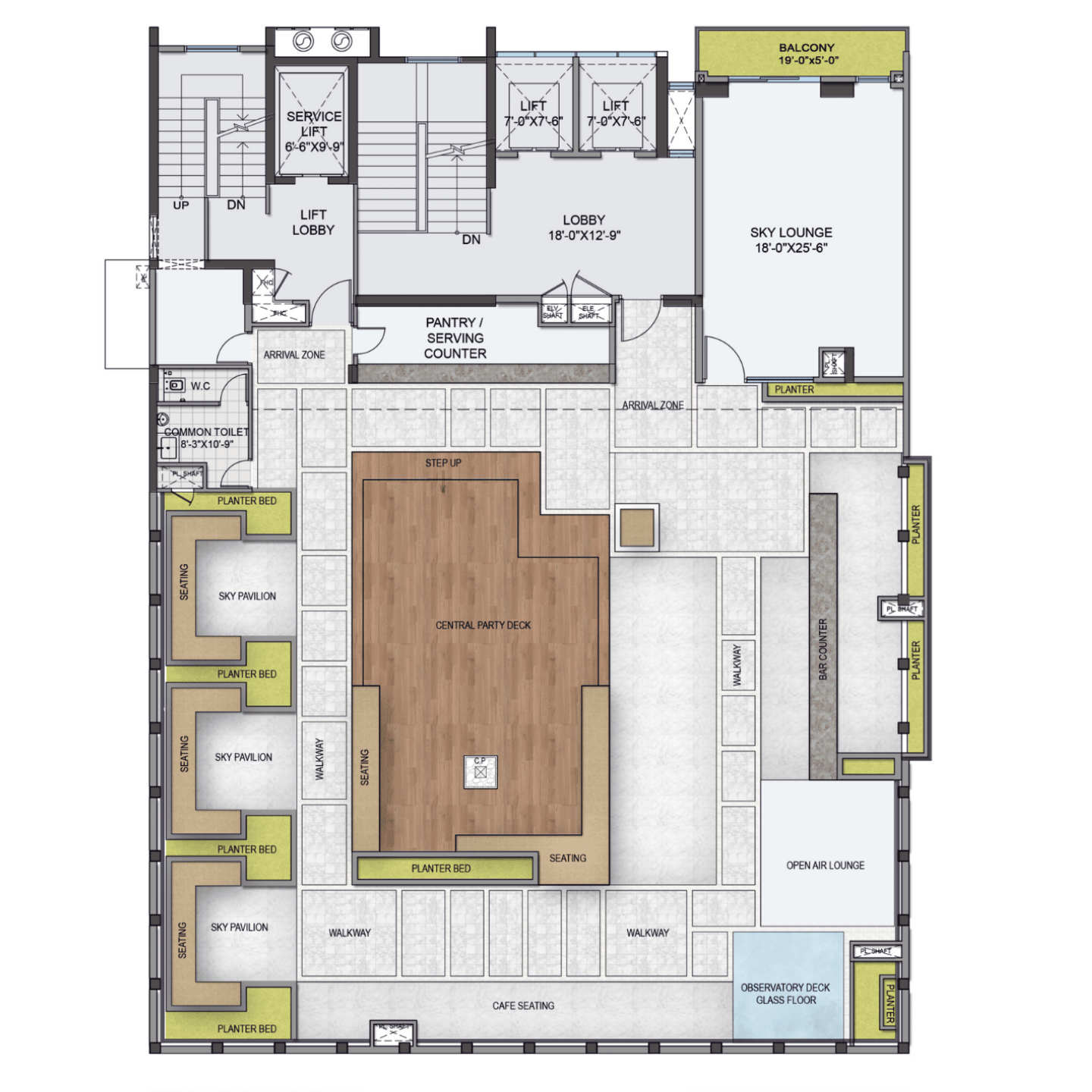 Typical Floor Plan Terrace